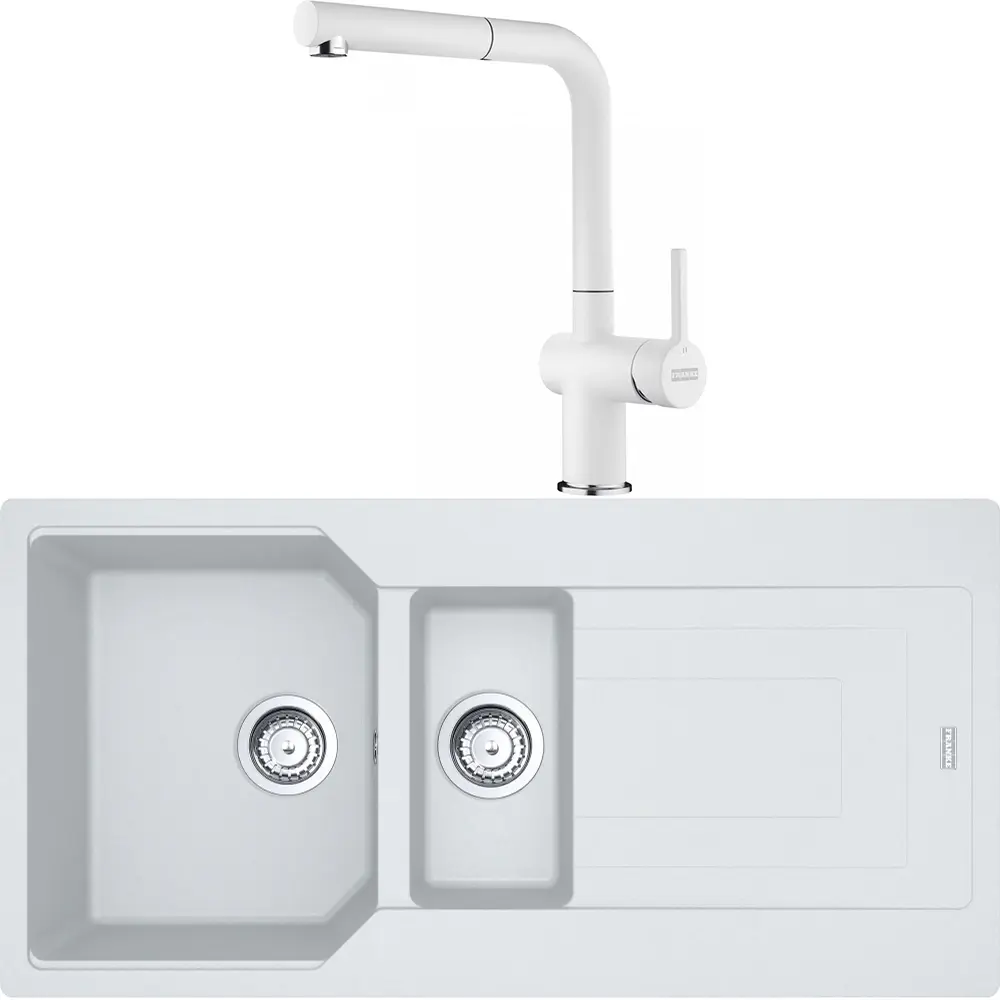 FRANKE URBAN UBG 651-100 1,5 GÖZLÜ GRANİT EVİYE VE BATARYA KAMPANYA BİANCO