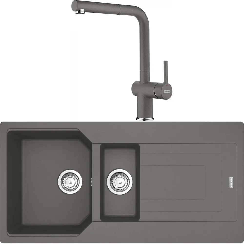 FRANKE URBAN UBG 651-100 1,5 GÖZLÜ GRANİT EVİYE VE BATARYA KAMPANYA STONE GREY