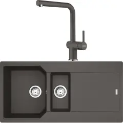 FRANKE URBAN UBG 651-100 1,5 GÖZLÜ GRANİT EVİYE VE BATARYA KAMPANYA SLATE GREY