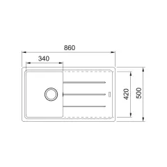 FRANKE BASIS BFG 611-86 TEK GÖZLÜ GRANİT EVİYE VE BATARYA KAMPANYA