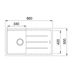 FRANKE BASIS BFG 611-86 TEK GÖZLÜ GRANİT EVİYE VE BATARYA KAMPANYA SAHARA