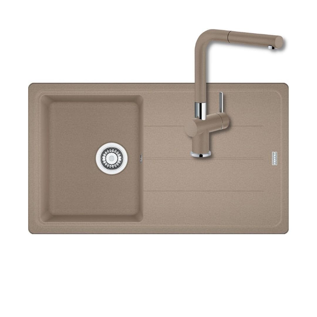 FRANKE BASIS BFG 611-86 TEK GÖZLÜ GRANİT EVİYE VE BATARYA KAMPANYA OYSTER