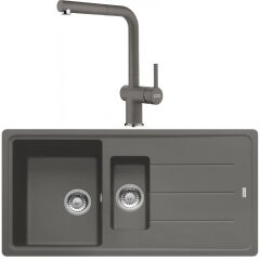 FRANKE BASIS BFG 651-97 1,5 GÖZLÜ GRANİT EVİYE VE BATARYA KAMPANYA SLATE GREY