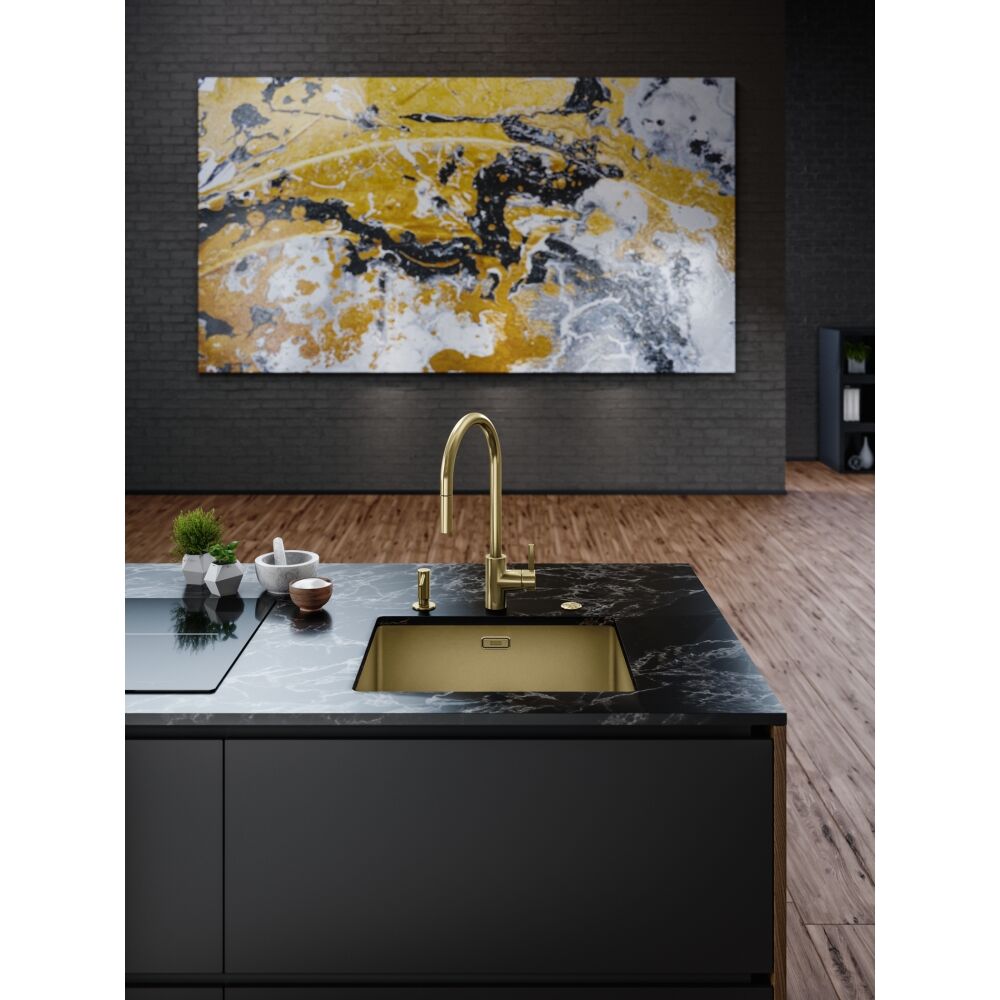 MYTHOS MASTERPIECE BXM 210/110-50 TEK GÖZLÜ EVİYE ARMATÜR VE SIVI SABUNLUK KAMPANYA