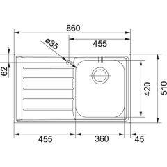 FRANKE INOX NEPTUN NEX 611 TEK GÖZLÜ EVİYE VE ARMATÜR KAMPANYASI