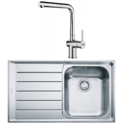 FRANKE INOX NEPTUN NEX 611 TEK GÖZLÜ EVİYE VE ARMATÜR KAMPANYASI SOL