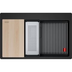 FRANKE KUBUS  2 PRO KNG 610-73 MATT BLACK GRANİT EVİYE