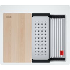 FRANKE KUBUS 2 PRO KNG 610-53 BİANCO GRANİT EVİYE