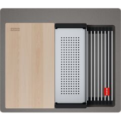 FRANKE KUBUS 2 PRO KNG 610-53 STONE GREY GRANİT EVİYE