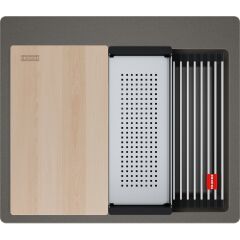 FRANKE KUBUS 2 PRO KNG 610-53 SLATE GREY GRANİT EVİYE