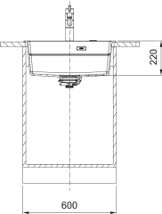 FRANKE KUBUS 2 PRO KNG 610-53 SLATE GREY GRANİT EVİYE