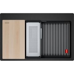 FRANKE KUBUS 2 PRO KNG 610-73 NERO GRANİT EVİYE