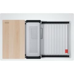 FRANKE KUBUS 2 PRO KNG 610-73 BİANCO GRANİT EVİYE