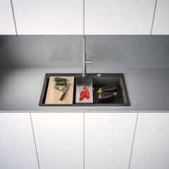 Franke Kubus 2 Pro KNG 610-73 Slate Grey Granit Eviye