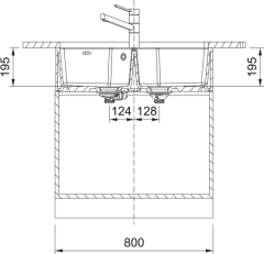 FRANKE BELFAST BFK 720-36-36 2 GÖZLÜ FRACERAM EVİYE