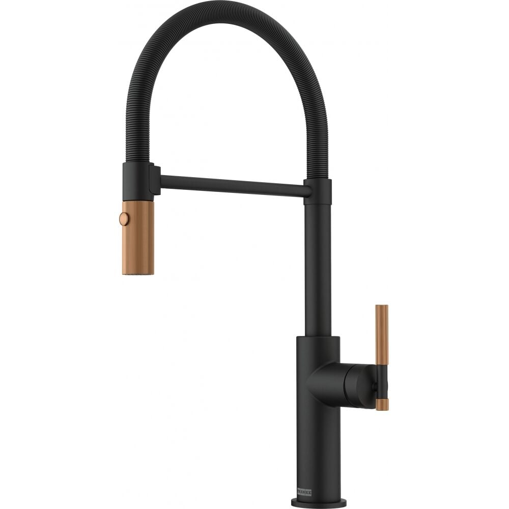 FRANKE MARIS STRIPES SEMI PRO MATT BLACK- COPPER ARMATÜR