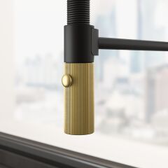 FRANKE MARIS STRIPES SEMI PRO MATT BLACK- GOLD ARMATÜR