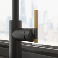 FRANKE MARIS STRIPES SEMI PRO MATT BLACK- GOLD ARMATÜR