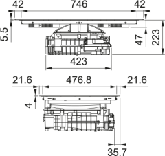 FRANKE FMY 8352 BA R HI DAVLUMBAZ ENTEGRELİ OCAK