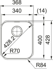 CELIK EVYE SMART SRX 110-34 TEK GÖZLÜ TEZGAH ALTI