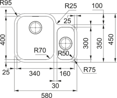 CELIK EVYE  SMART SRX 160-34-16 1.5 GÖZLÜ TEZGAHALTI