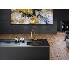 CELIK EVYE MYTHOS MASTERPIECE BXM 210/110-50 TEK GÖZLÜ DAMLALIKSIZ ANTRASIT