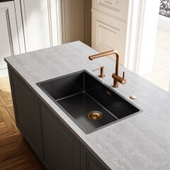 CELIK EVYE MYTHOS MASTERPIECE BXM 210/110-68 TEK GÖZLÜ DAMLALIKSIZ ANTRASIT