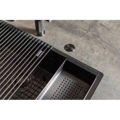 EVYE AKSESUARI Esnek Çelik Süzgeç Antrasit